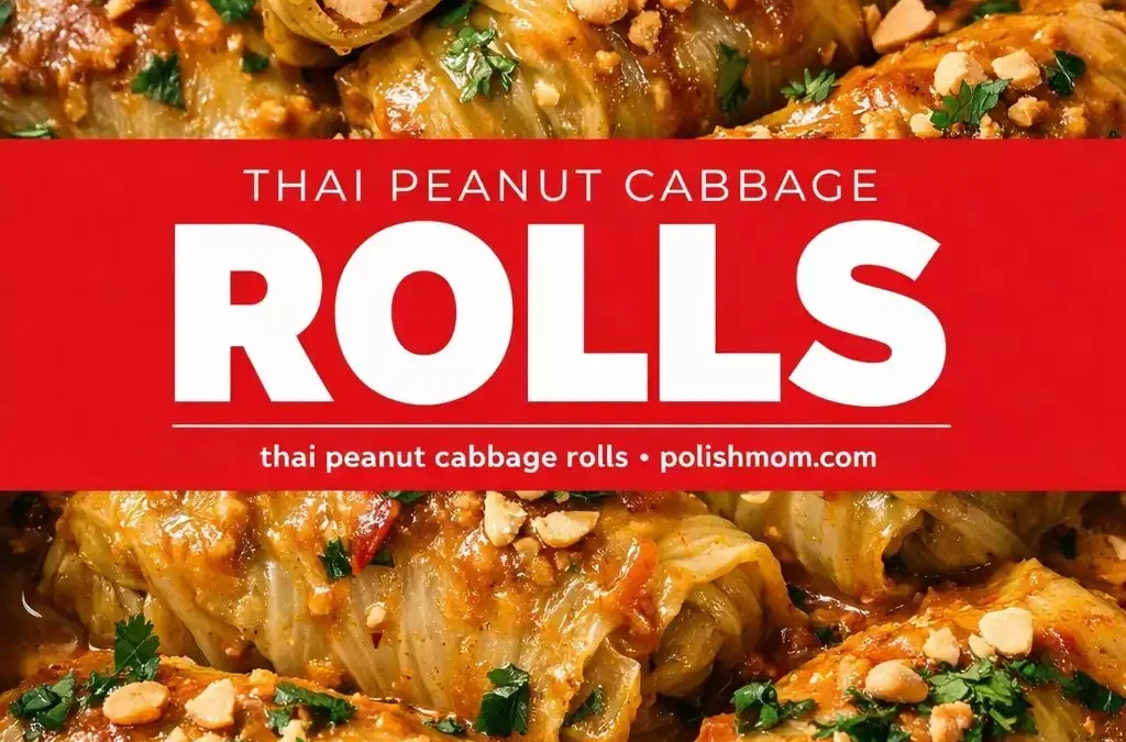 Thai Peanut Cabbage Rolls (Gołąbki Remix)
