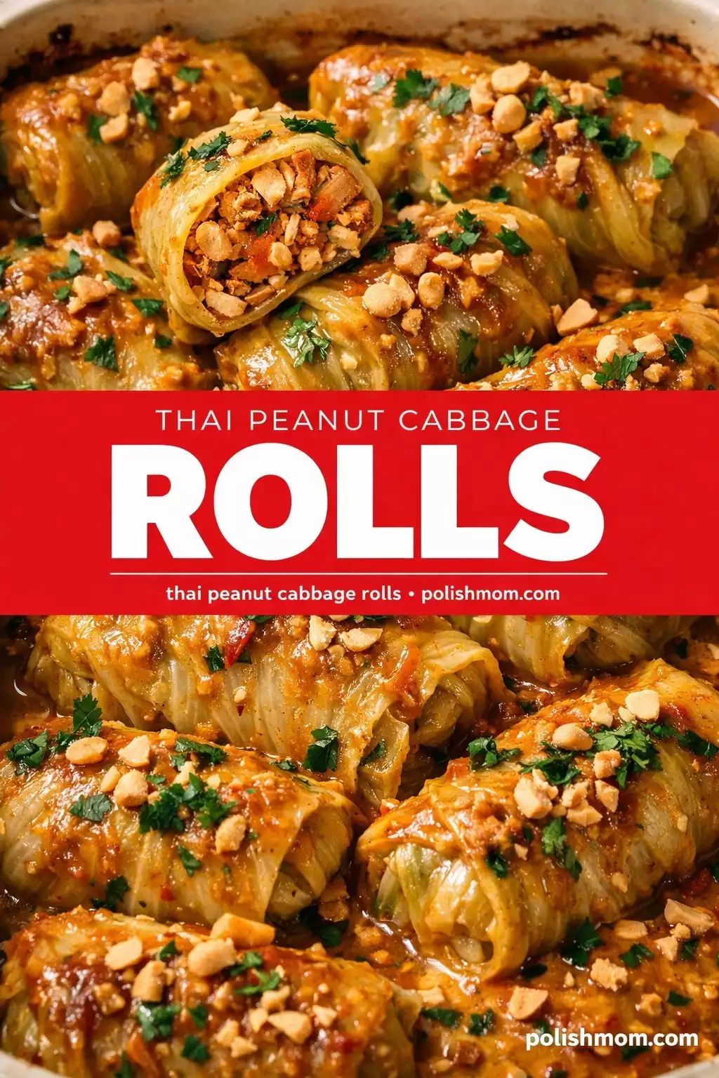Thai Peanut Cabbage Rolls (Gołąbki Remix)