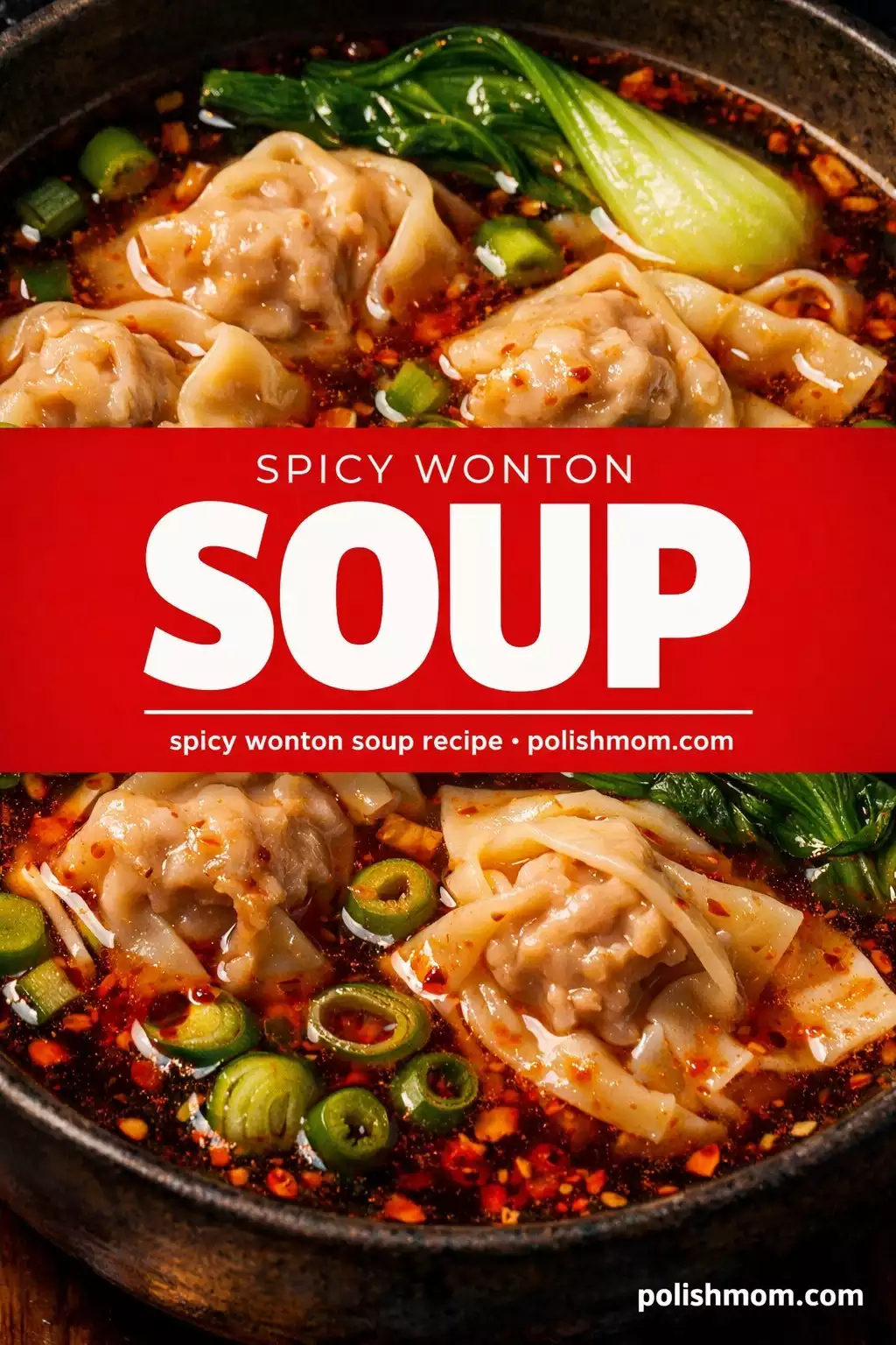 Spicy Wonton Soup — Chilli Oil, Dumplings, 20 Minutes