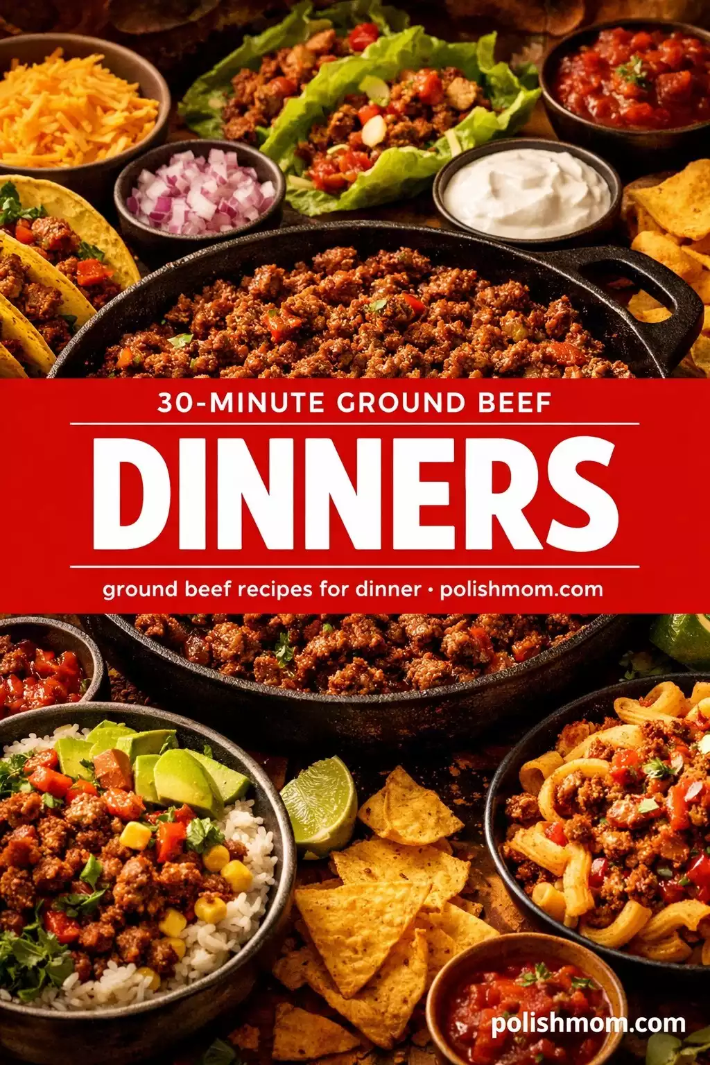 30-Minute Ground Beef Dinners — 10 Ways