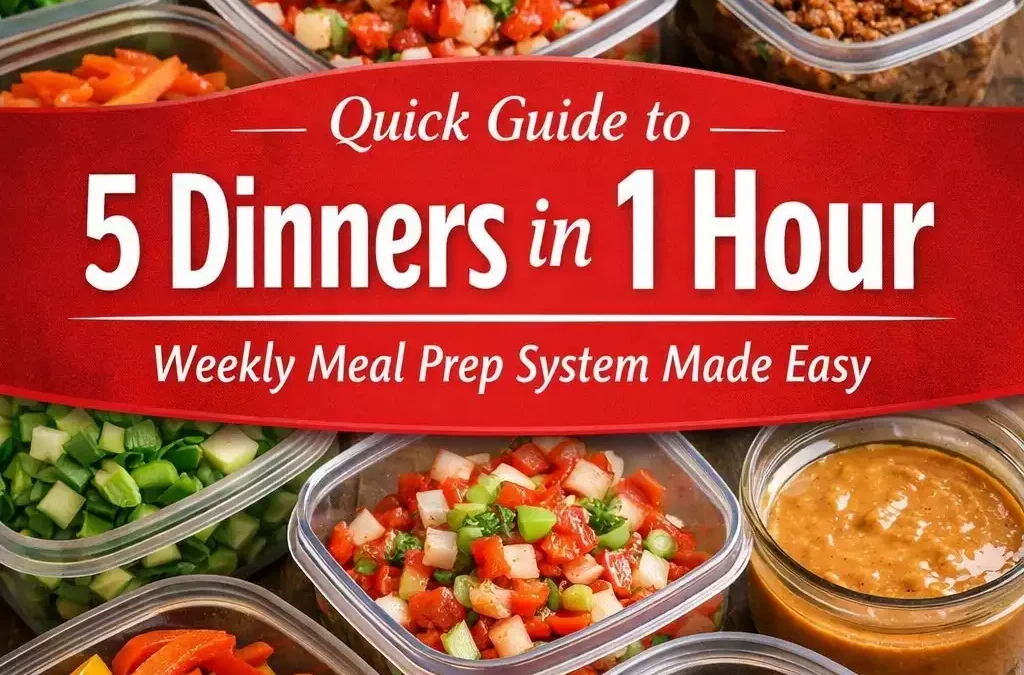 5 Dinners in 1 Hour — Weekly Meal Prep System
