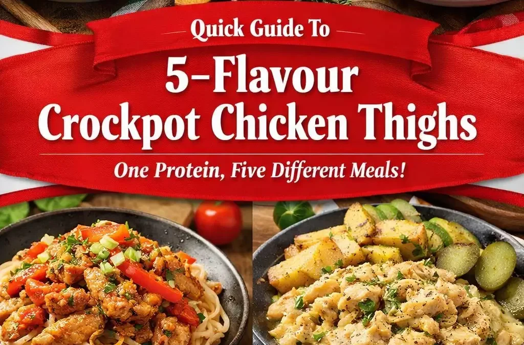 5-Flavour Crockpot Chicken Thighs — One Protein, Five Meals