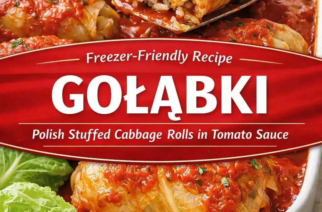 Gołąbki — Polish Stuffed Cabbage Rolls in Tomato Sauce (Freezer-Friendly)