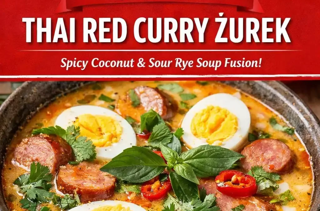 Thai Red Curry Żurek — Spicy Coconut Sour Rye Soup