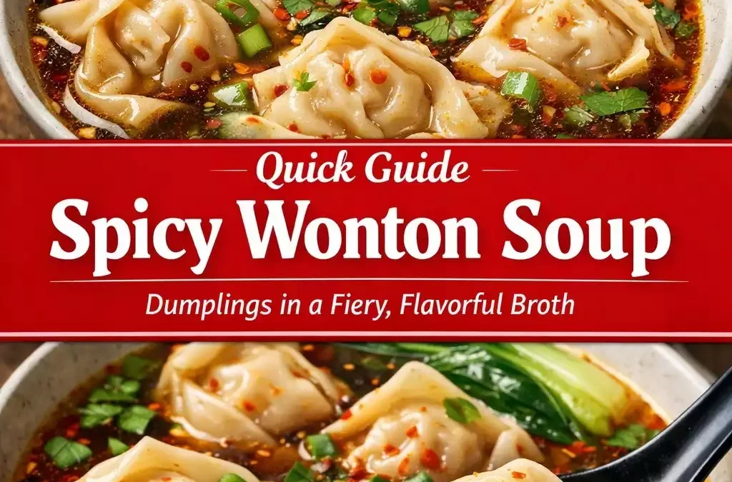 Spicy Wonton Soup — Chilli Oil, Dumplings, 20 Minutes