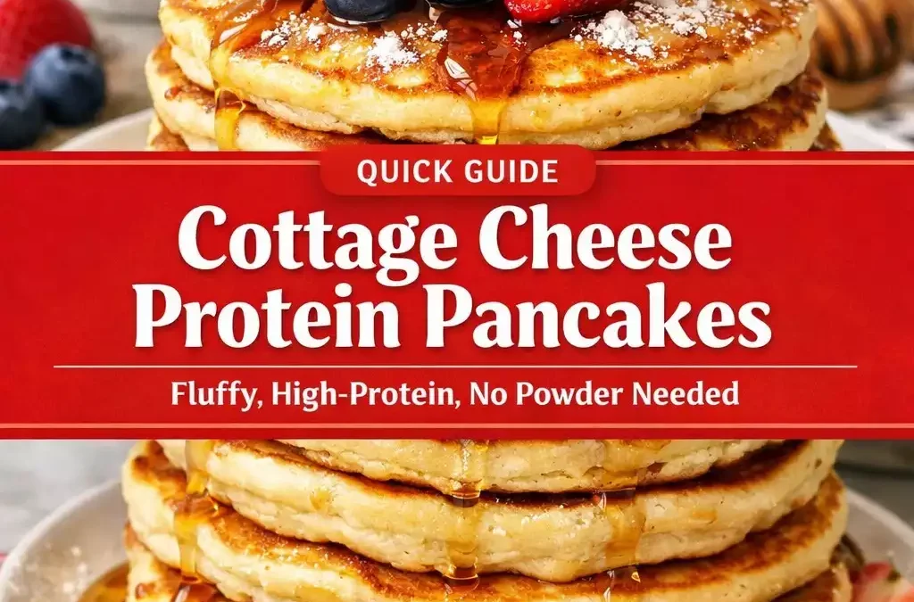 Cottage Cheese Protein Pancakes — Fluffy, High-Protein, No Powder Needed