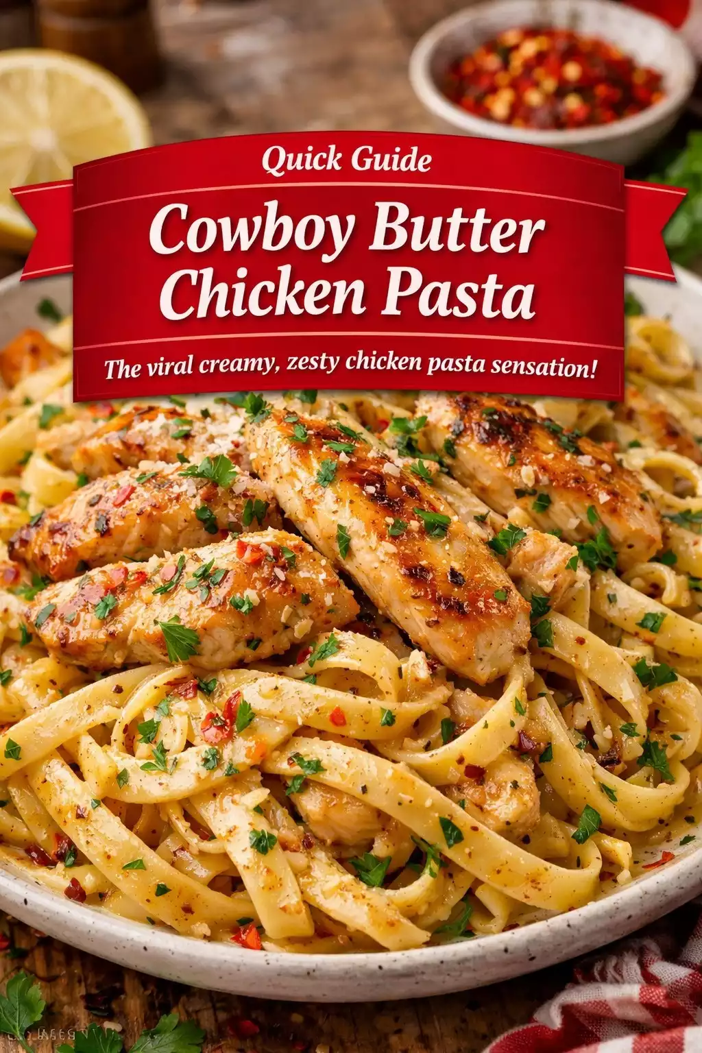 Cowboy Butter Chicken Pasta — The Compound Butter Pasta That Broke the Internet