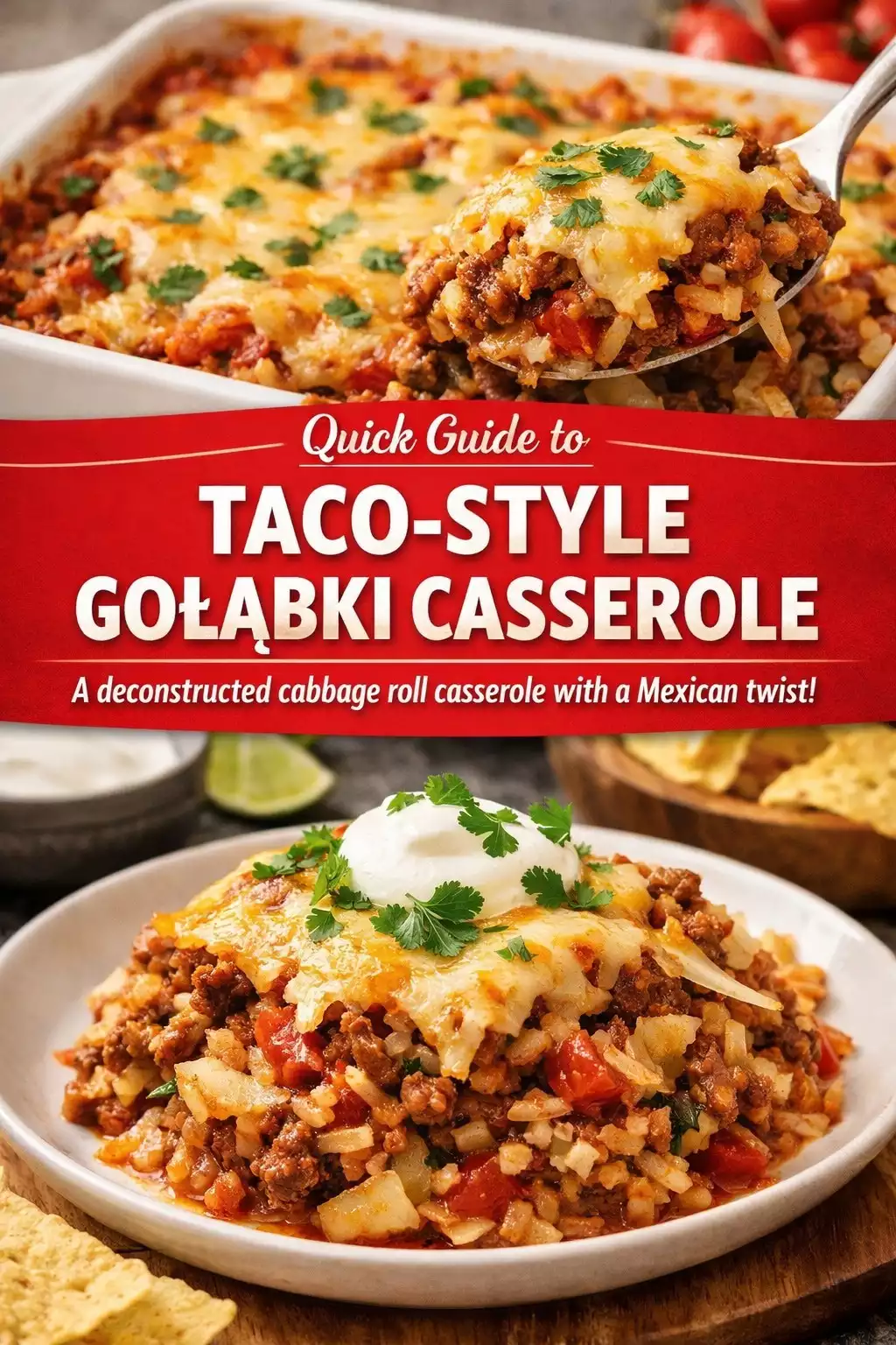 Taco-Style Gołąbki Casserole