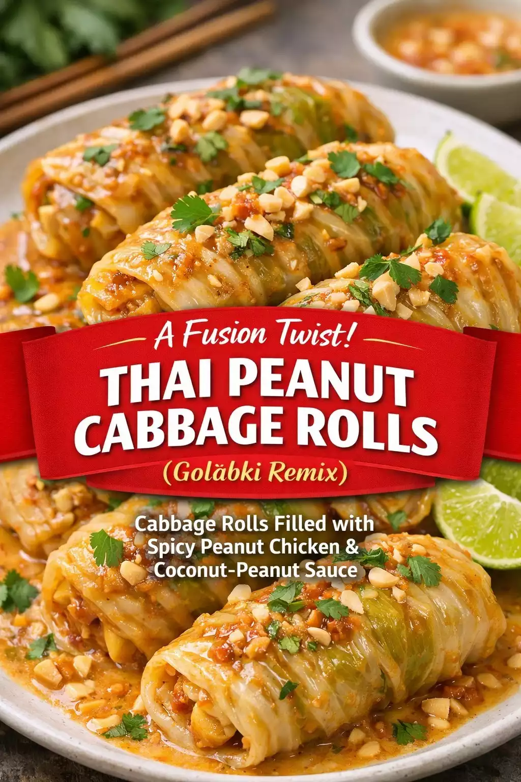 Thai Peanut Cabbage Rolls (Gołąbki Remix)