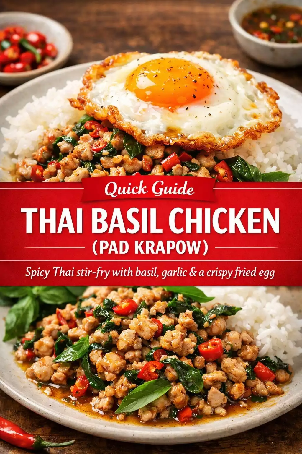 Thai Basil Chicken (Pad Krapow) — 15 Minutes