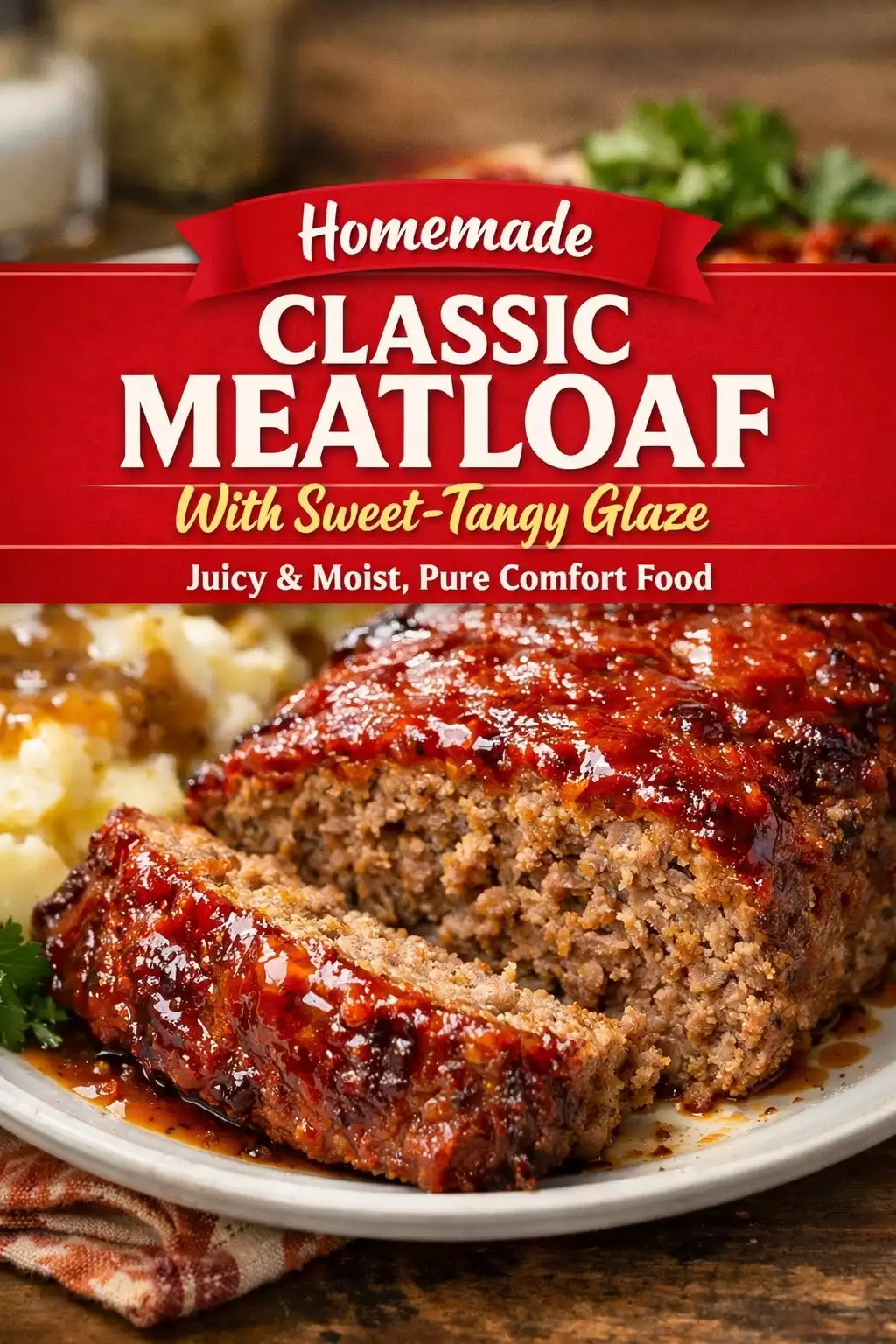 Classic Meatloaf With Sweet-Tangy Glaze — Juicy, Never Dry