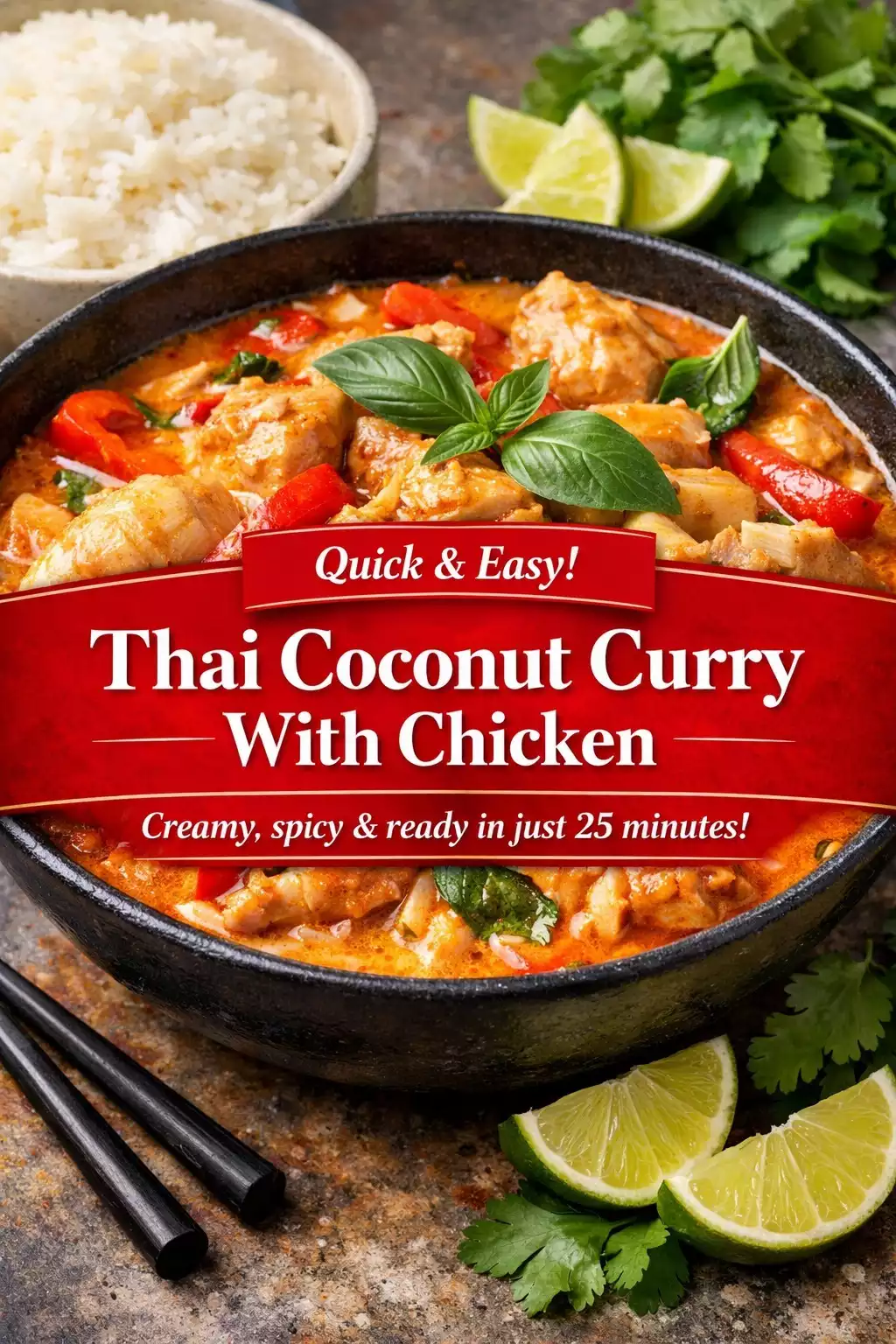 Thai Coconut Curry With Chicken — 25 Minutes