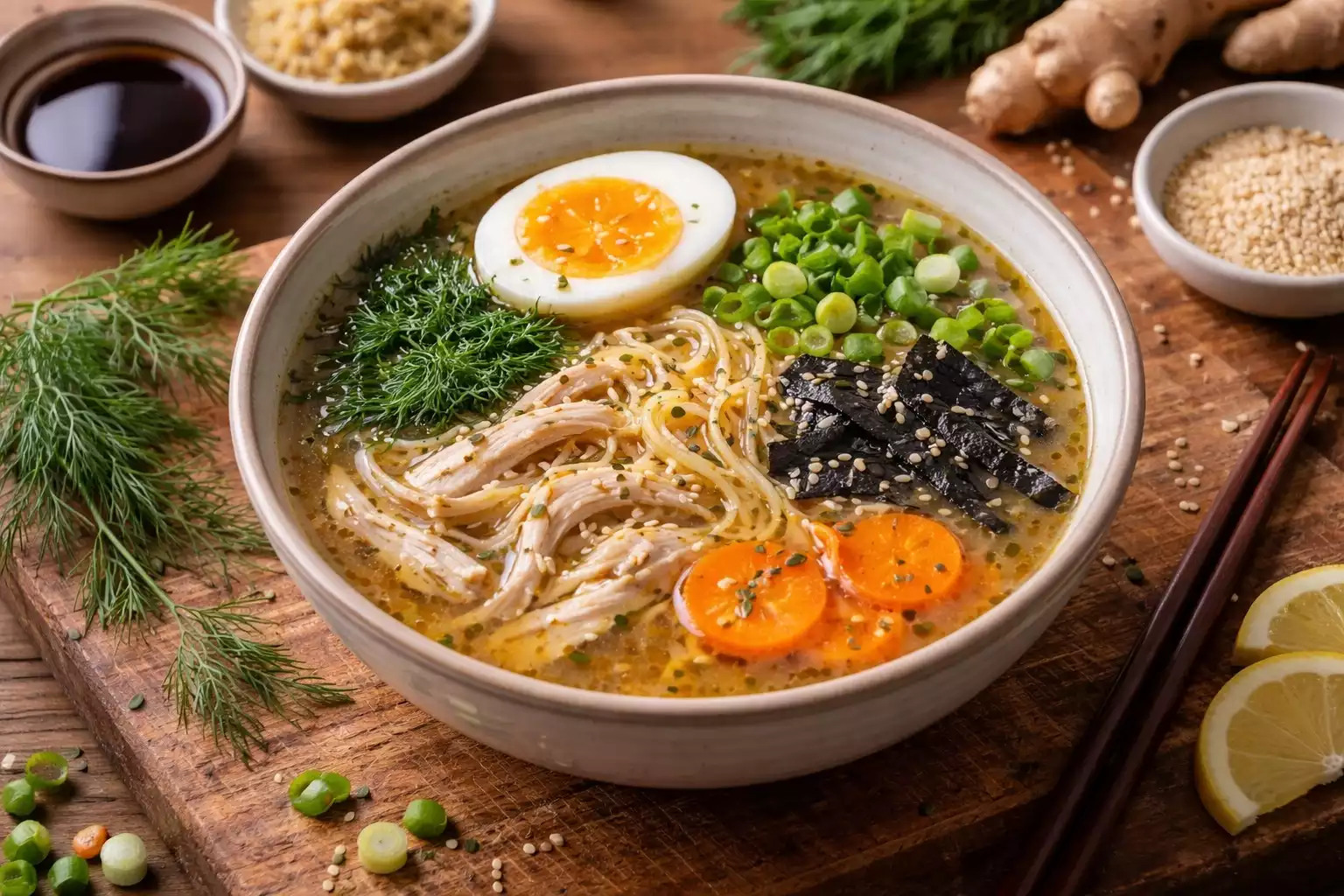 Miso Rosół — Polish-Japanese Chicken Broth
