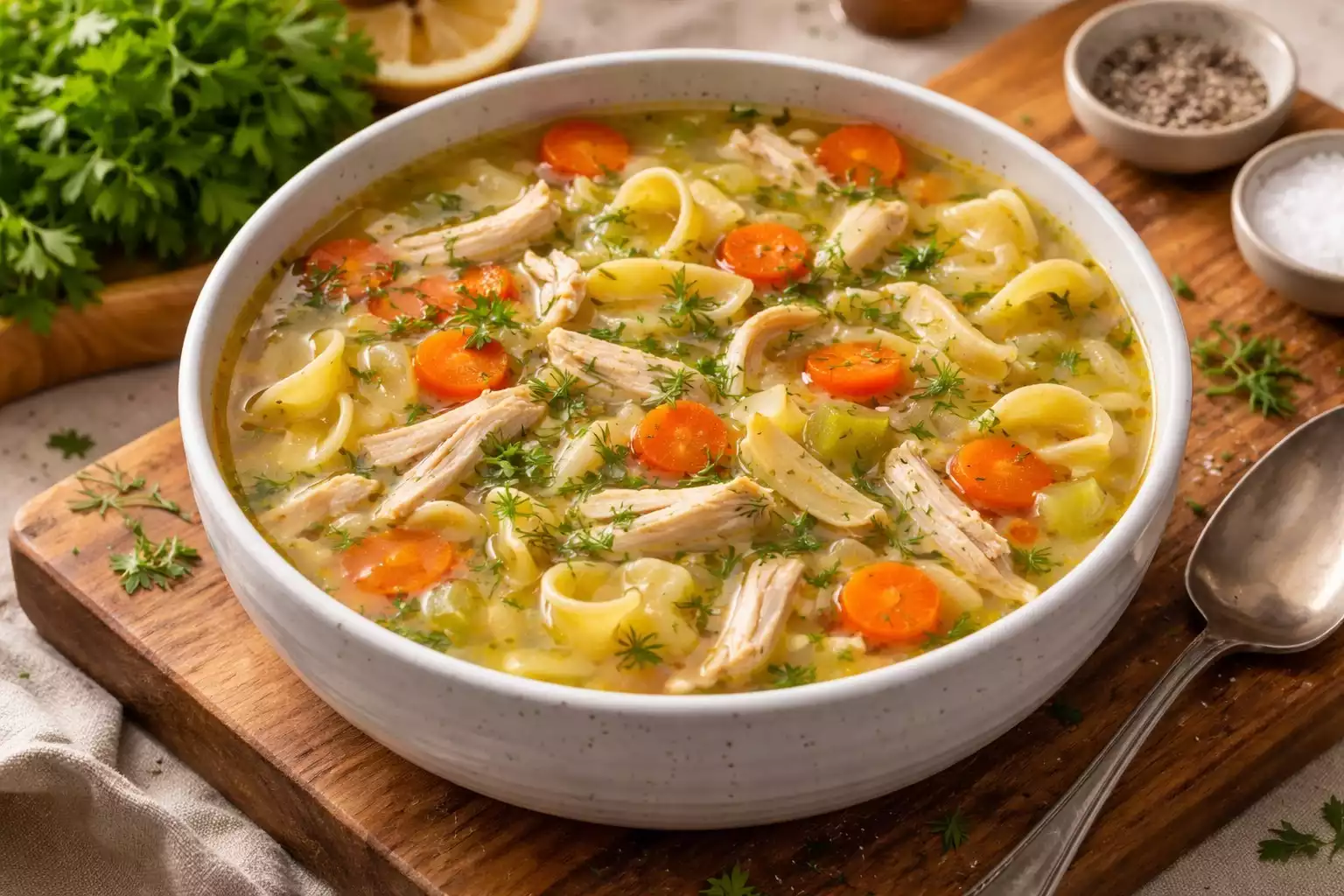 Chicken Noodle Soup From Scratch — The Real Thing, Not From a Can