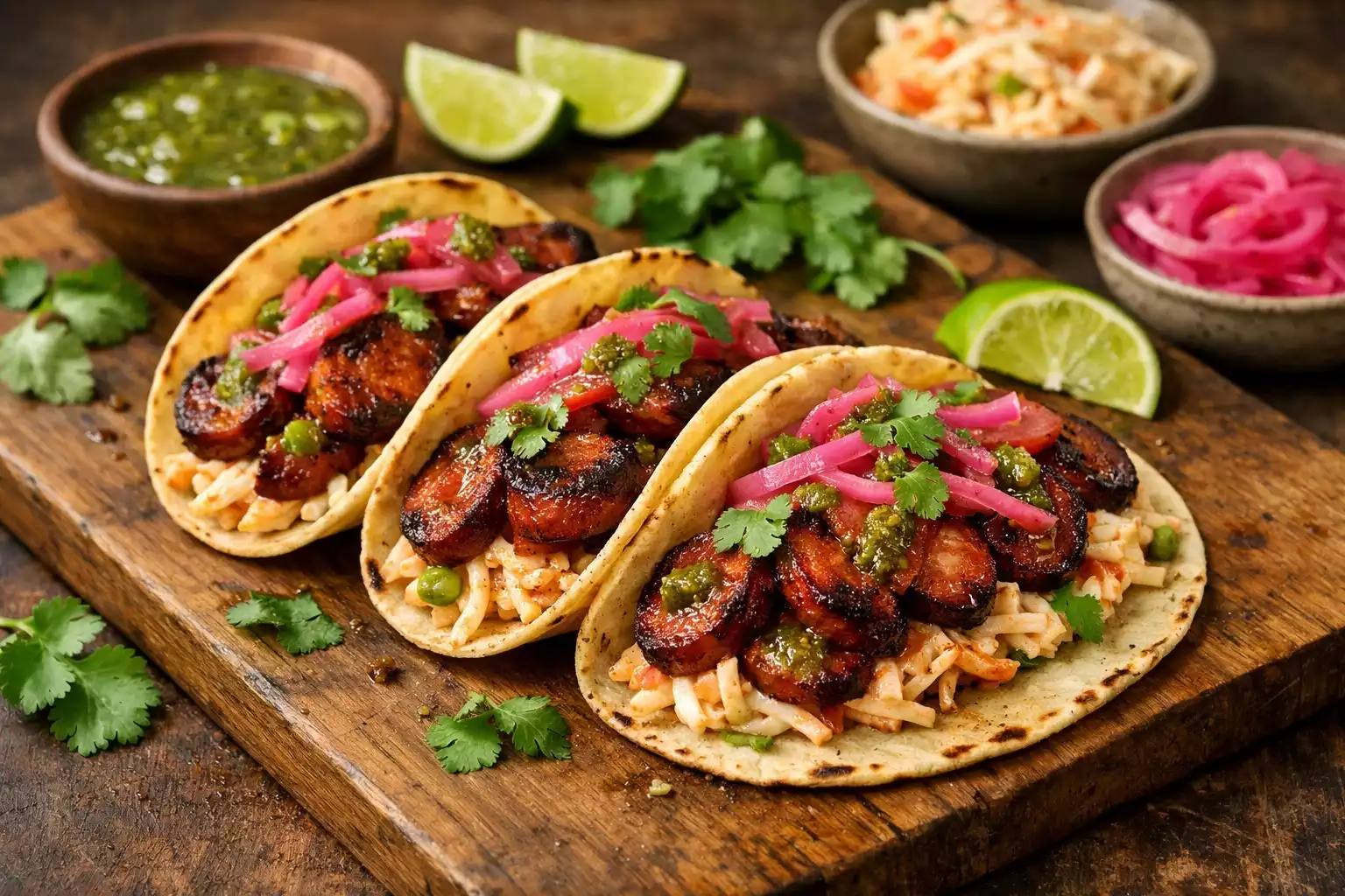 Chipotle Kielbasa Tacos — Smoky Polish-Mexican Fusion