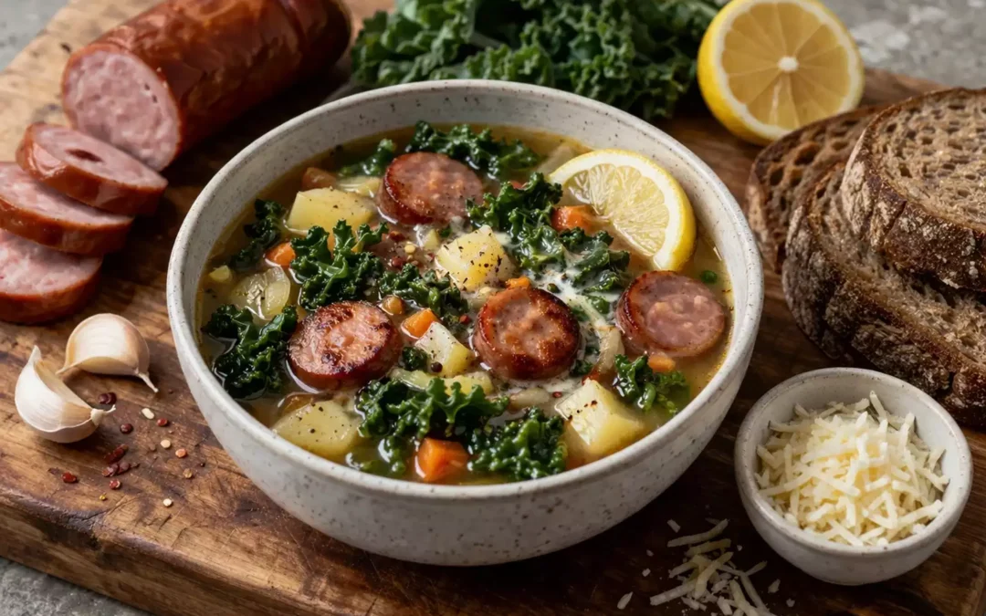 Chicken Sausage Kale Soup — The One That Got My Kids to Eat Greens