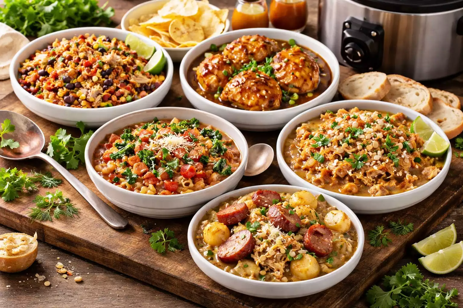 5-Ingredient Dump-and-Go Crockpot Meals — 5 Recipes