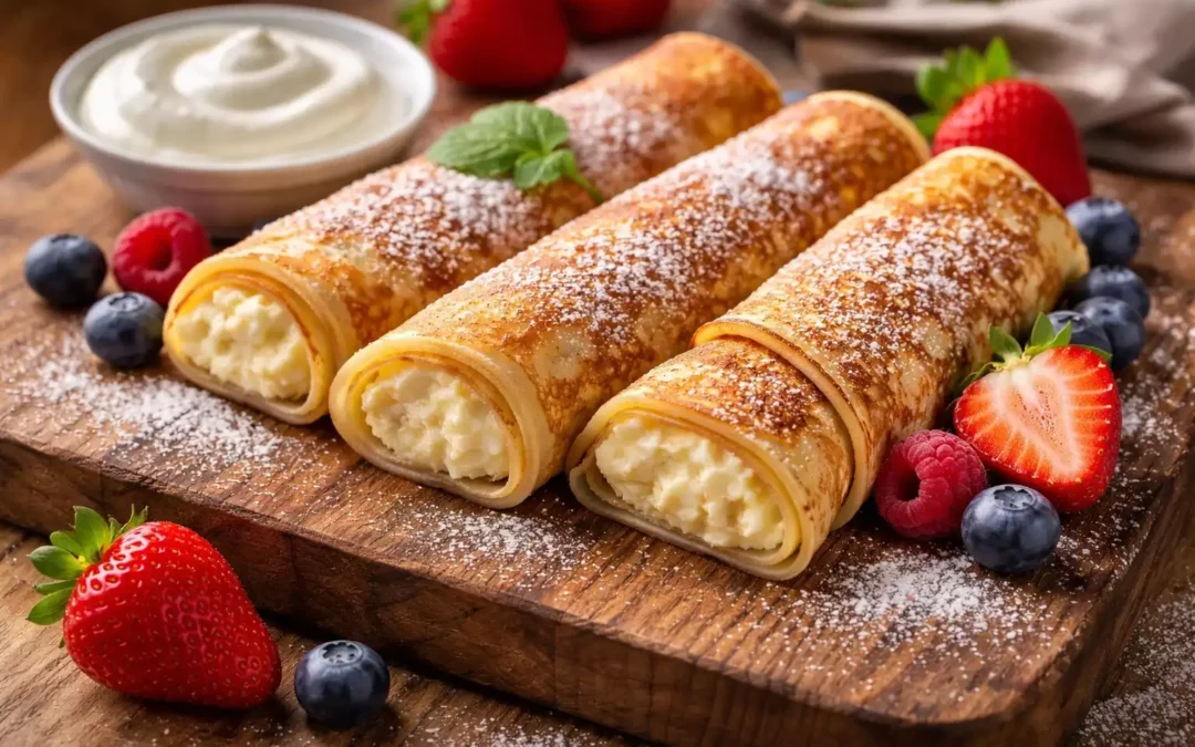 Naleśniki — Polish Crepes With Sweet Cheese Filling (Better Than French)