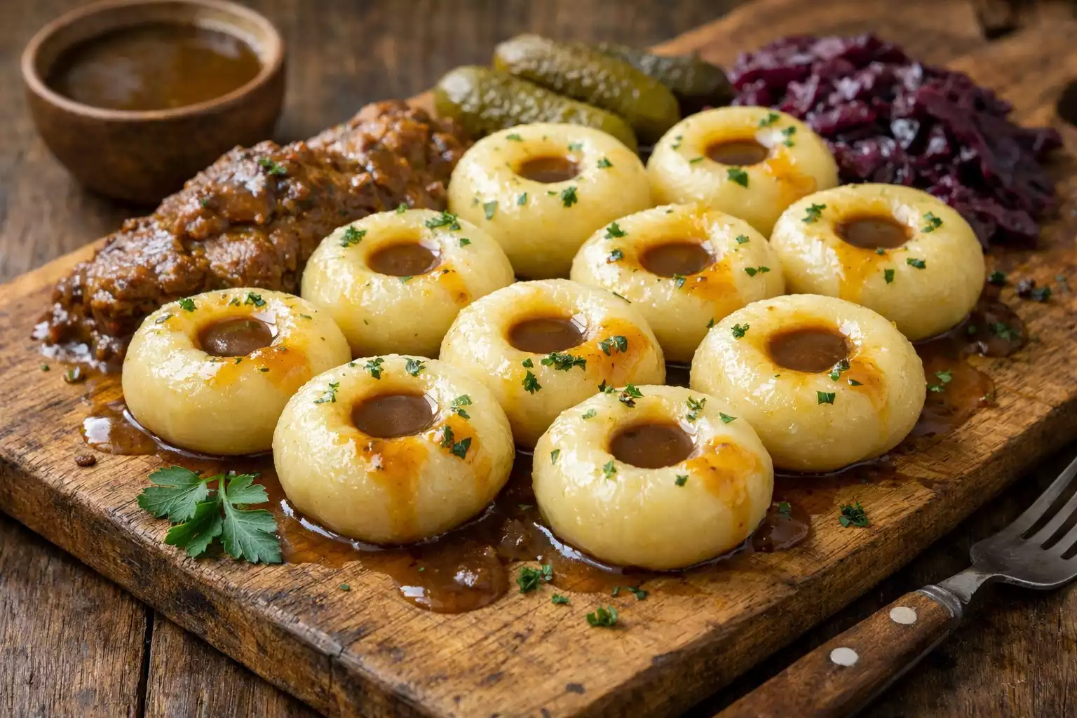 Kluski Śląskie — Bouncy Silesian Dumplings With the Sauce-Catching Dimple