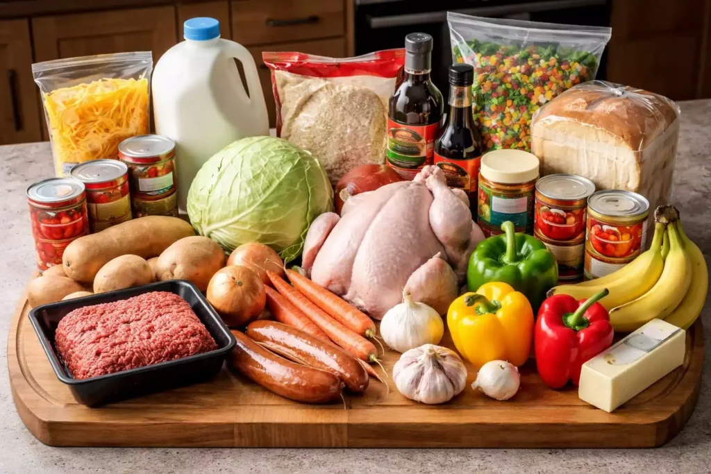 Budget Grocery Haul + Meal Plan — $75/Week Family of 4