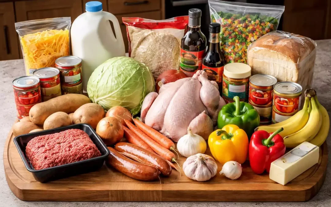 Budget Grocery Haul + Meal Plan — $75/Week Family of 4