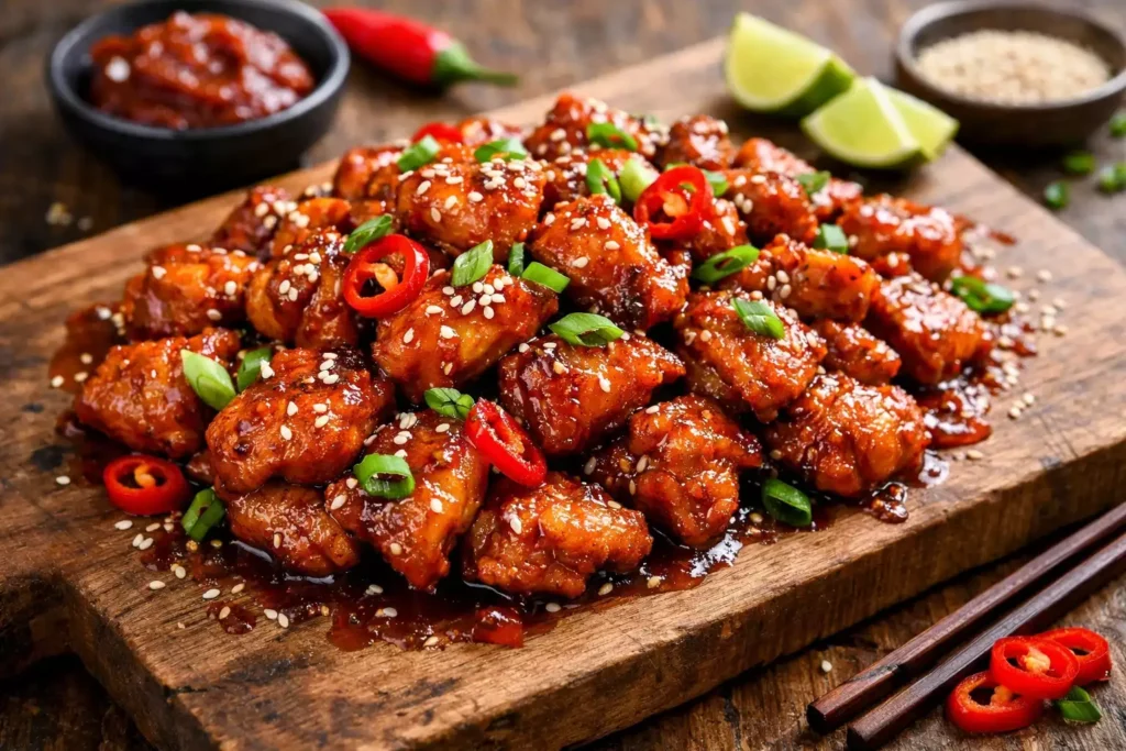 Spicy Korean Gochujang Chicken Stir Fry — Sticky, Sweet, and Fiery