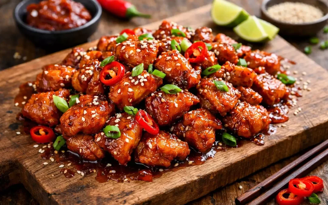 Spicy Korean Gochujang Chicken Stir Fry — Sticky, Sweet, and Fiery