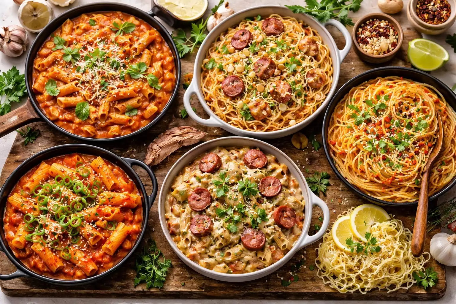 One-Pot Pasta Dinners — 5 Variations