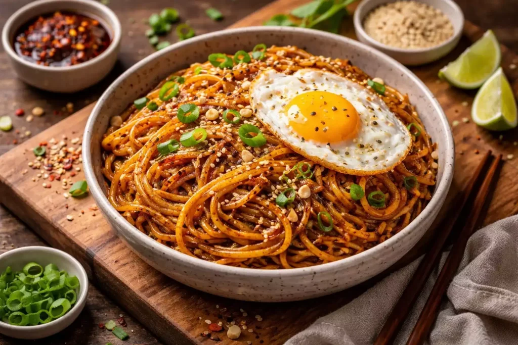 Chilli Crisp Noodles — 10 Minutes to the Best Lazy Dinner