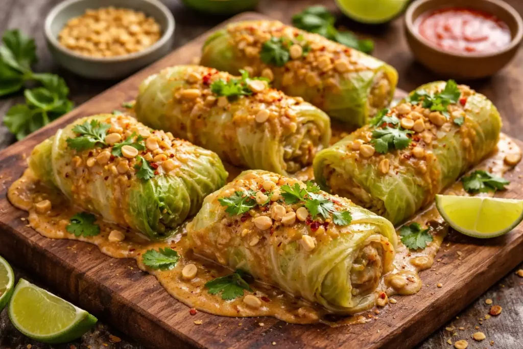 Thai Peanut Cabbage Rolls (Gołąbki Remix)