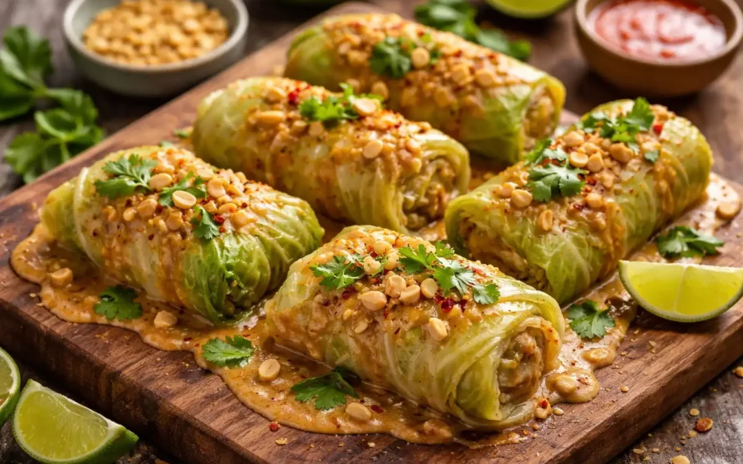 Thai Peanut Cabbage Rolls (Gołąbki Remix)