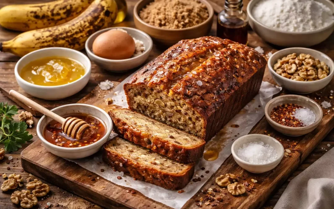 Banana Bread With Hot Honey Glaze — The Upgrade Your Brown Bananas Deserve
