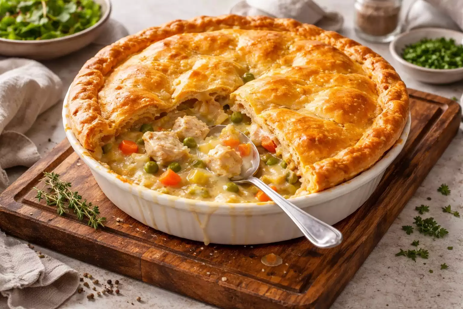 Chicken Pot Pie — Under That Crust Is Pure Magic