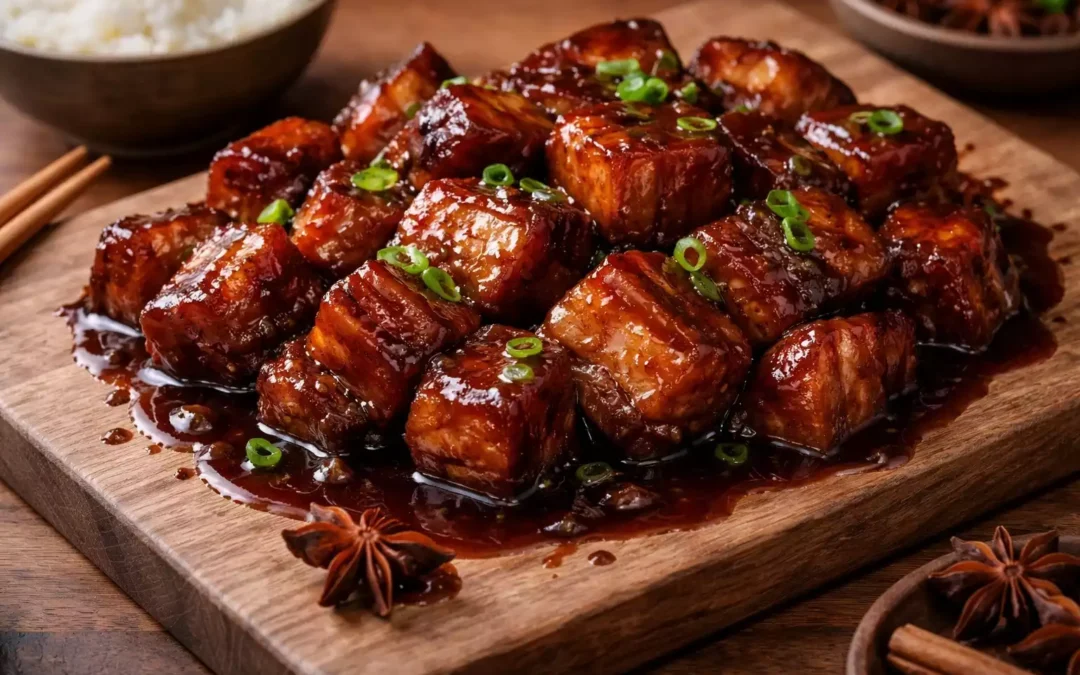 Red Braised Pork Belly (Hong Shao Rou)