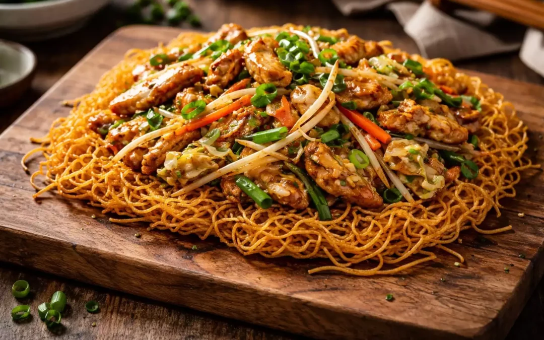Chow Mein With Perfectly Crispy Noodles